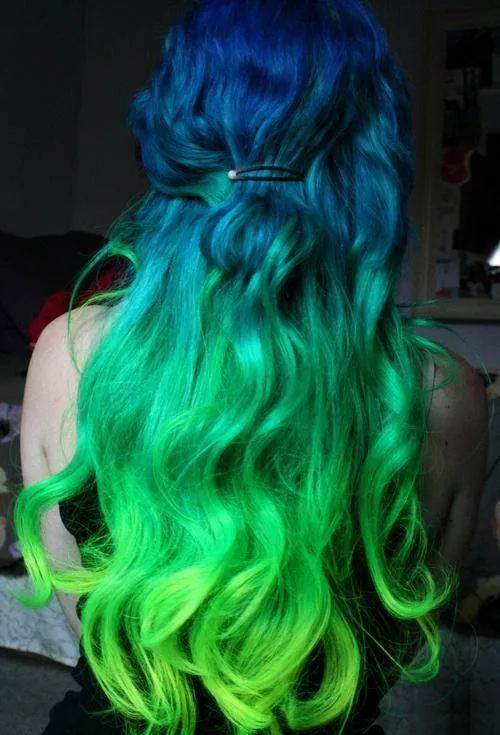 Fodrász munka: Vivid Color Ombre